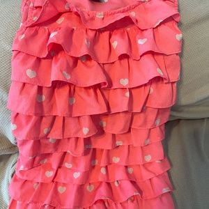 Gap girls dress  top pink size 6-7 (s) sleeves
